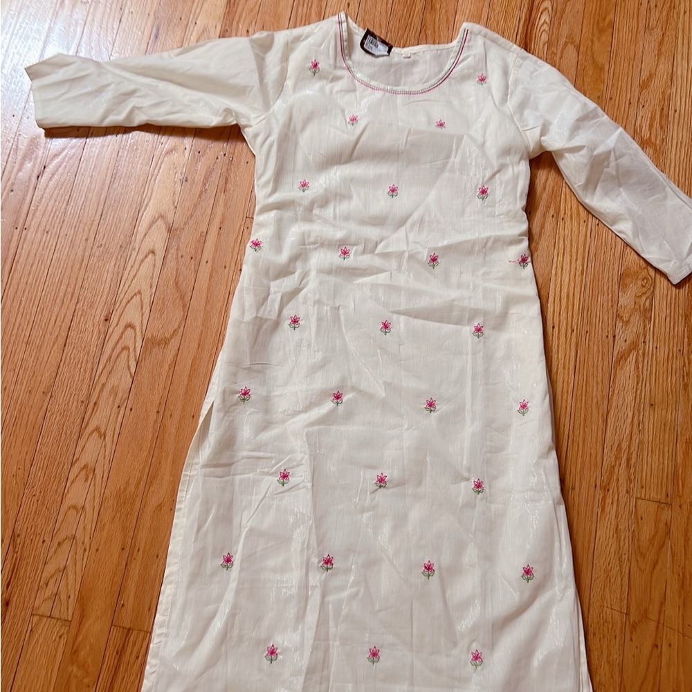 Creme Floral Salwar set
